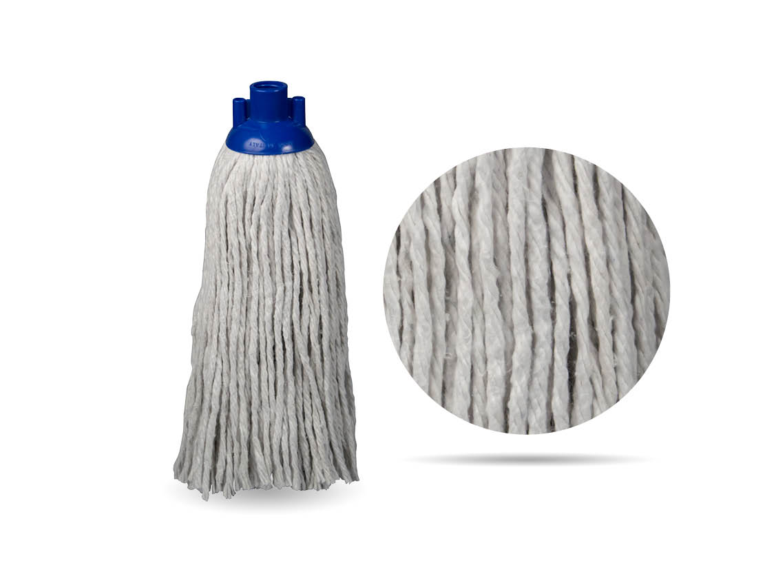 Mop in raw cotton Mezzocandido 4 capi 180 gr.